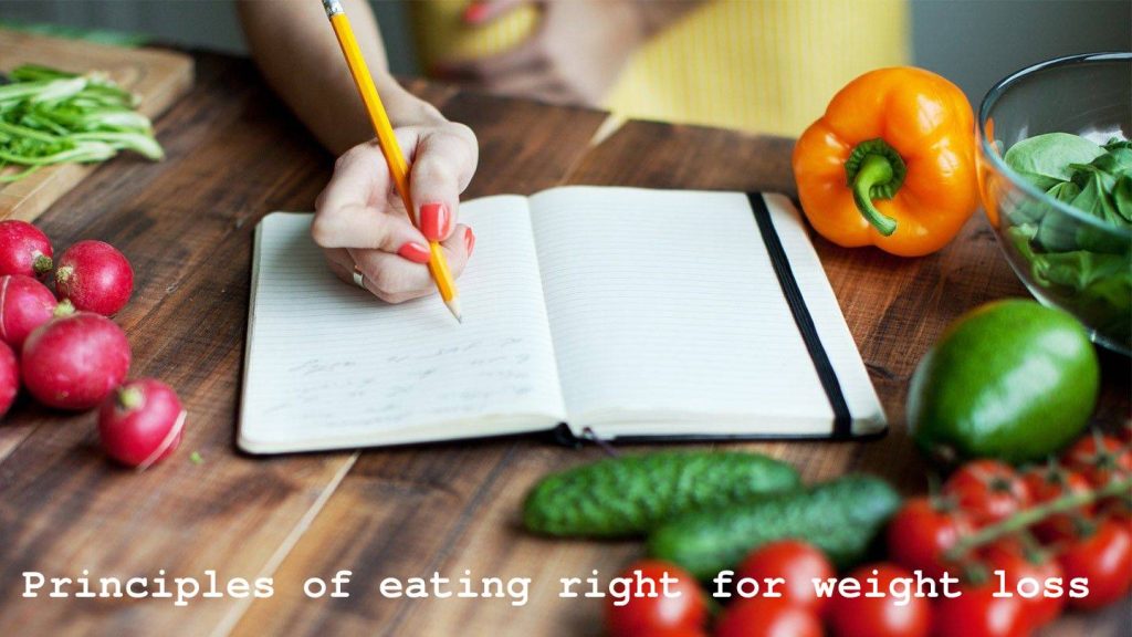 Principles of eating right for weight loss